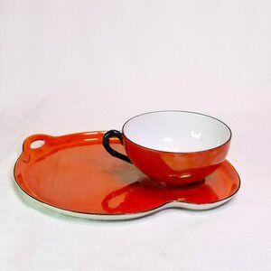 Vintage Bavaria Lusterware Tea Cup & Snack/Sandwich Plate